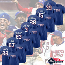 US STOCK - Puerto Rico Baseball Team 2026 World Baseball Classic: Díaz, Hernaiz.