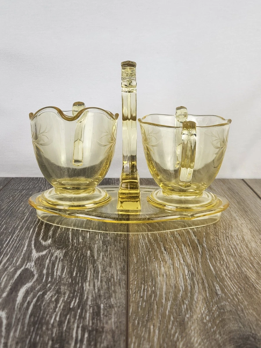 Yellow Depression Glass Lancaster for sale | eBay