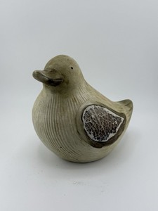 Vintage Ceramic Textured Duck Figurine