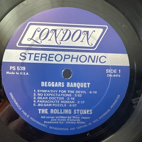 Rolling Stones / Beggars Banquet LP London 539 - Bild 3 von 7