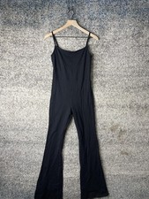 Wilfred Free Jumpsuit Womens Medium Black Spaghetti Strap Flared Leg Aritzia