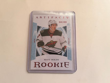 Matt Boldy 22/23 Upper Deck Artifacts Ruby Rookie Card #44/499
