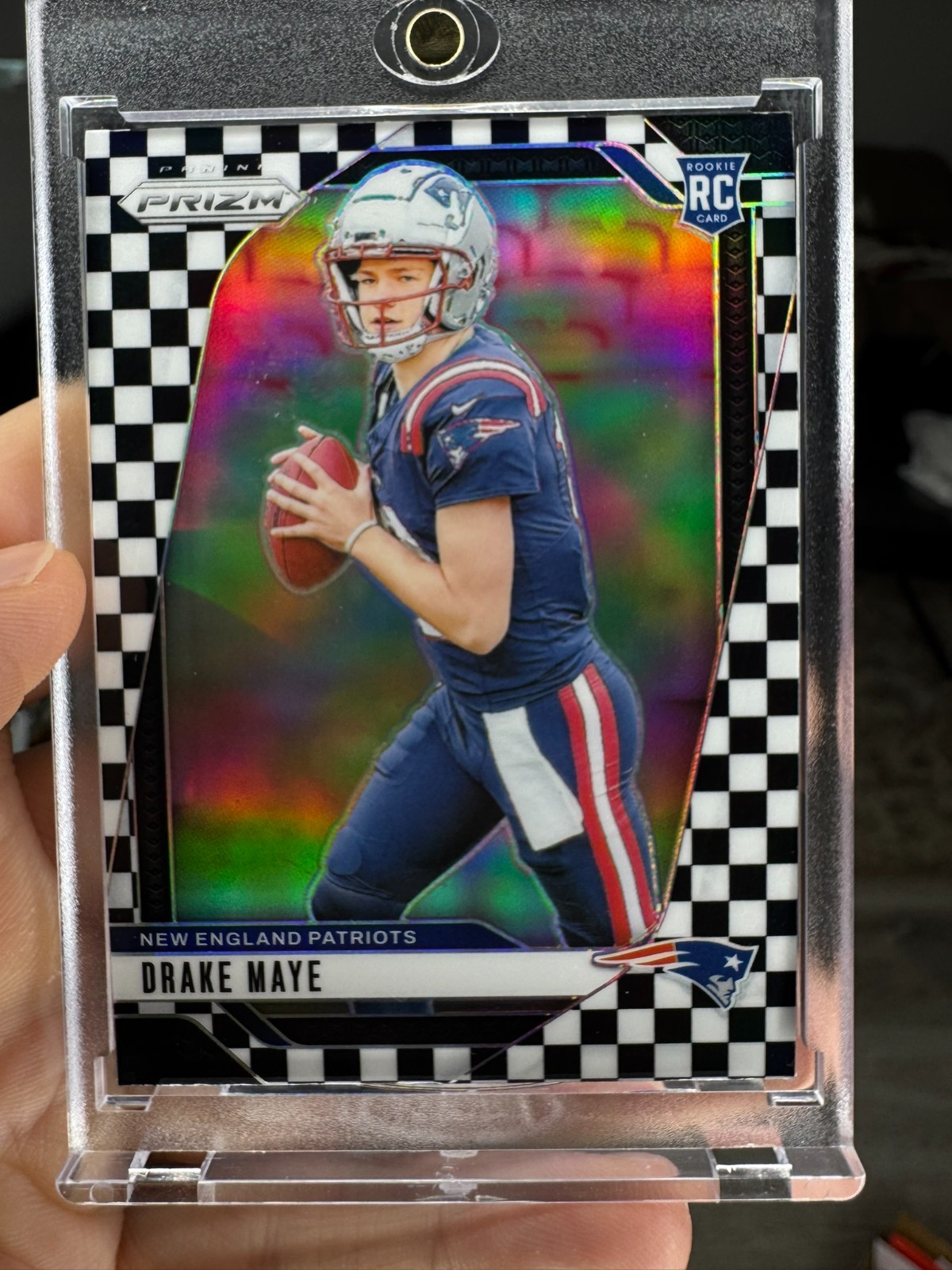 2024 Panini Prizm Black and White Checker  Drake Maye 329