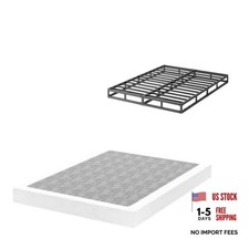 Queen Black 4" Box Spring Mattress - Heavy Duty Mattress - Box-Spring