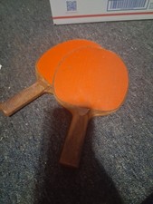 Vintage Ping Pong Table Tennis Paddles Raquets Sport Plastic Wood