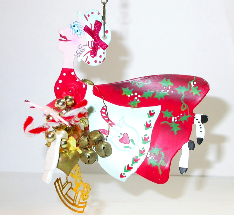 Mrs SANTA Claus Mobile CHRISTMAS ORNAMENT Karen ROSSI SILVESTRI Fanciful Flights