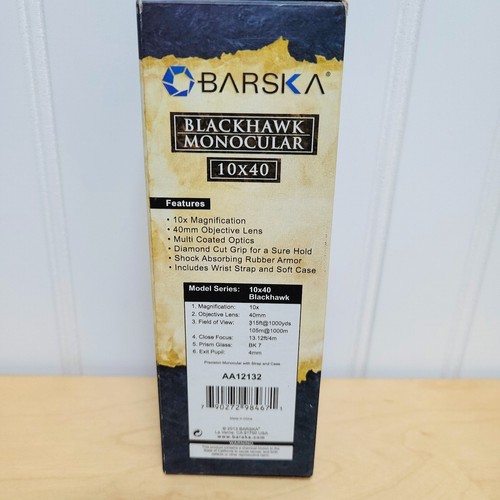 Barska 10x40 Blackhawk Monocular (AA12132) - Picture 2 of 6