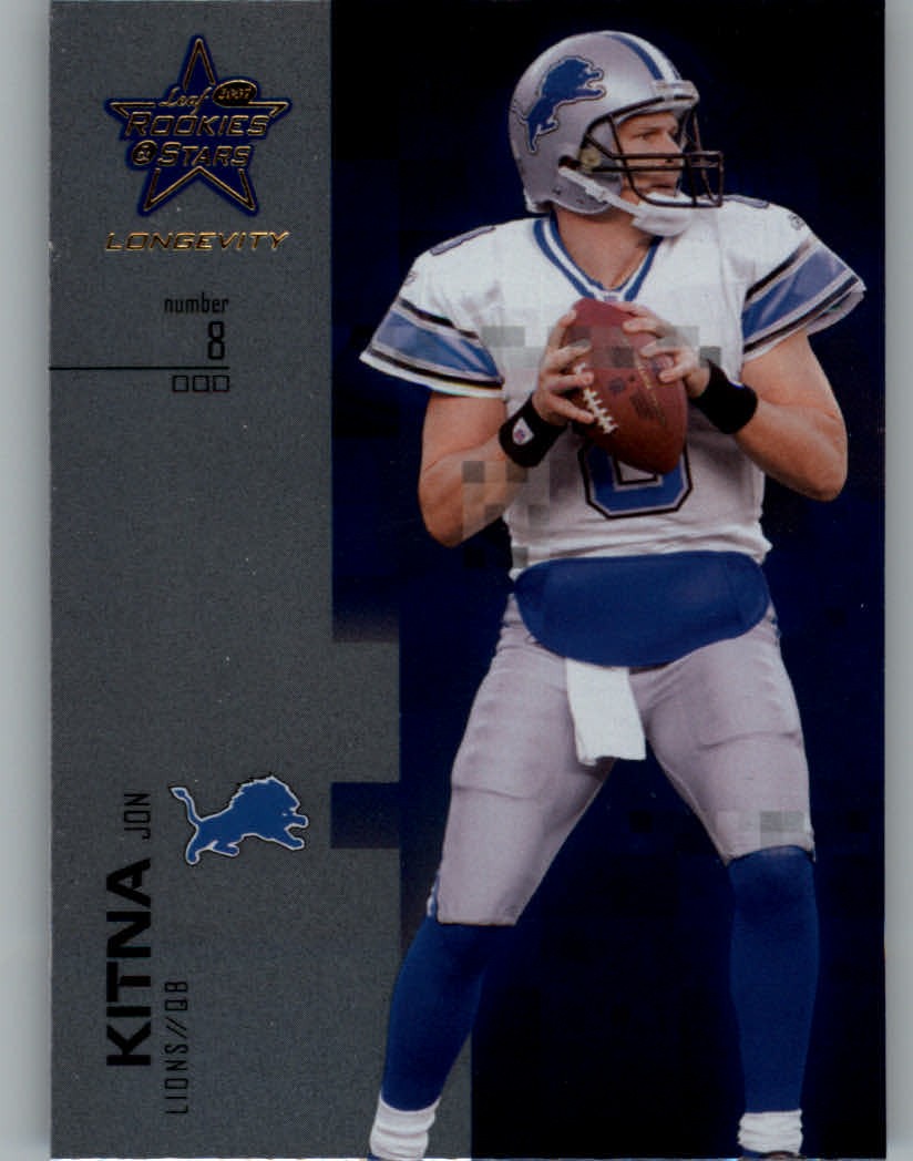 2007 Leaf Rookies and Stars Longevity  #17 Jon Kitna - FB