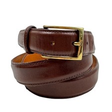 Martin Dingman Brown Leather Belt Men's 40 USA Made