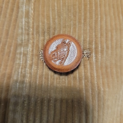 Vtg Larry Mahan Brown Corduroy Blazer Western Jacket Horse Head Buttons Cowboy - Picture 4 of 16
