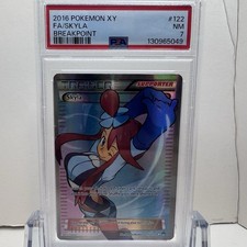 2016 POKEMON XY BREAKPOINT #122 FULL ART/SKYLA - PSA 7 NEAR MINT
