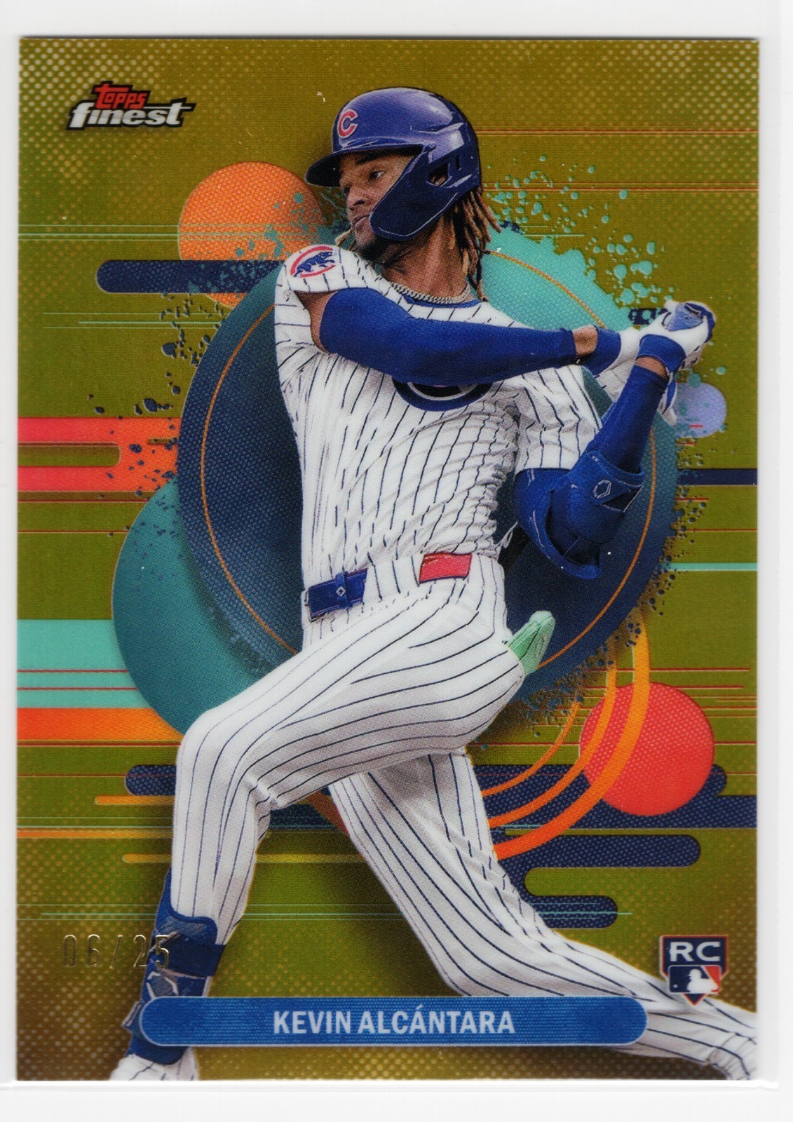 2025 Topps Finest - Uncommon Kevin Alcantara Gold Refractor /25 (RC)