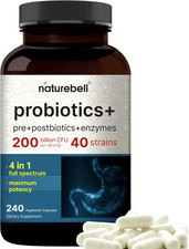 Probiotic 200 Billion CFU, 40 Strains, 240 Veggie Capsules