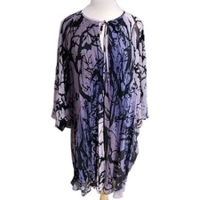 DIANE VON FURSTENBERG  Chiffon Fleurette Silk Dress Women's Size 6 NWOT
