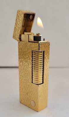 Dunhill Rollagas Vintage Feuerzeug - seltenes Muster - original Zustand