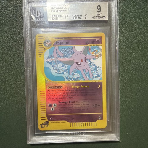 Espeon Aquapolis Reverse 11/147 BGS 9 Mint Pokemon 2003