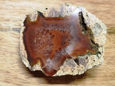 ??? AGATE in porphyry St. Egidien Chemnitz Saxony grinding pre-turn piece ???