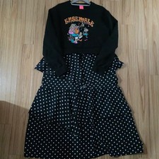 Women  s Long Dress with Color Block Design Official