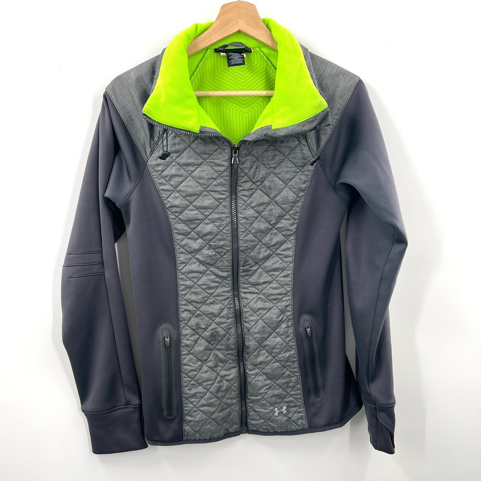 Under Armour soft shell full zip front quilted st… - image 2