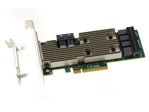 Carte contrôleur PCIe 3.0 SAS + SATA - 12GB - 24 PORTS INTERNES - OEM 9305-24i - Afbeelding 3 van 4