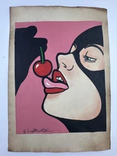 Roy Lichtenstein COA Art Painting Original Drawing Vintage Paper Signed