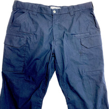 First Tactical Pants Mens 42x30 Black Cargo Heavy Duty Ripstop EMS Trousers