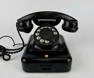 Mix & Genest Wählscheiben Telefon Bakelit schwarz wie W48 Deutschland 1930er