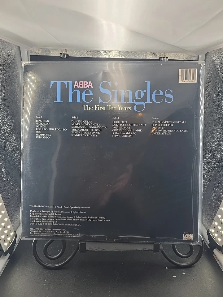 ABBA The Singles The First Ten Years 2LP 1982 Atlantic 800361G GS PROMO EX/EX - Image 3 of 4