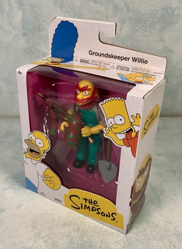 The Simpsons Groundskeeper Willie 12cm Action Figure Jakks Pacific New - Picture 7 of 10