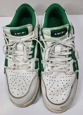 Amiri Skel Top Low Green / White Mens Size 12 Well Loved TLC Heavily Worn Repair