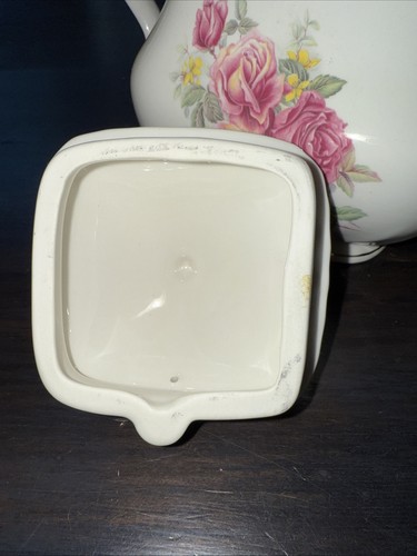 Vintage Crown Dorset Teapot Roses 9 X 7 No Crazing - Picture 8 of 9