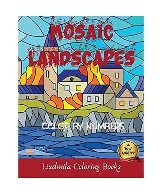 Mosaic Landscapes Color by Numbers: Coloring with numeric worksheets, Color by n
