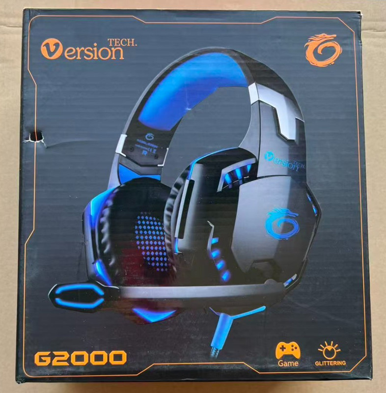Version G2000 Gaming Headset Headphones for PS4 PS5 Xbox One PC Controller