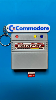 Commodore 64 /128 Kung Fu Flash 2 Patrone + Micro SD mit + 80 TAUSEND SPIELEN