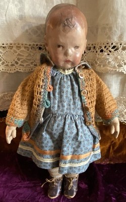 Antique German Fabulous Kathe Kruse 16  Doll 1 All Original
