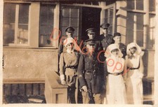 Ww1 Canadian Officers Soldier's & Nurses Photograph 3.5" x 2.3" (541)