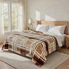 Luxury Queen Fleece Blanket, Ultra-Soft Plush Warm Throw, 35 Designs