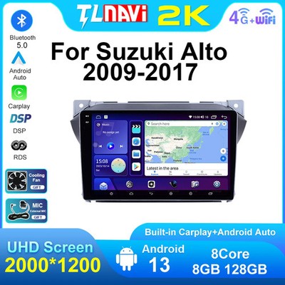 Android CarPlay Car Radio For Suzuki Alto 2009-2017 GPS Multimedia Player Screen