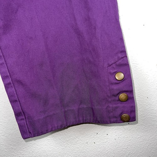 American Sweetheart By Haband Elastic Waist Purple vintage Pull On Pants 10 - Picture 2 of 6