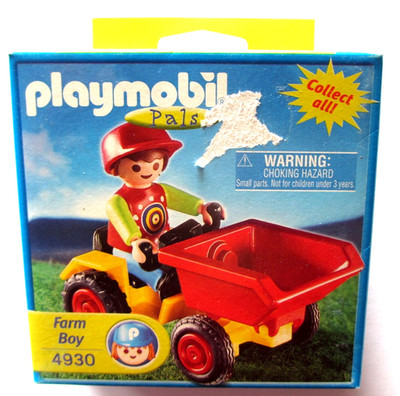 Playmobil Farm Boy 4930 Junge mit Traktor OVP für Bauernhof selten RAR Rarität