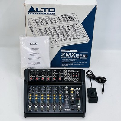 Alto Professional ZMX122FX 8-Channel Mixer w/ Built-In FX + Power Adapter - NOB
