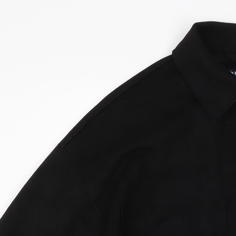 Zara Men's Black M Basic Jacket Polyester Blend C… - image 8