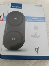 Brand New Insignia 20W Universal Dual Qi Wireless Charging Station NS-MWPC10K2