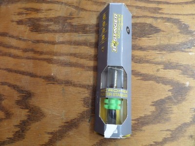 Bee Stinger MicroHex 6'' Stabilizer in Matte Black w/Green - B Stinger