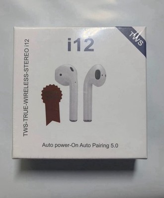 TWS 5.0 Earbuds Wireless Bluetooth Earphones, Stereo i12, Auto Paring Sealed NEW