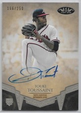2019 Topps Tier One Touki Toussaint Break Out RC Auto 166/250 #BA-TT ATL Braves