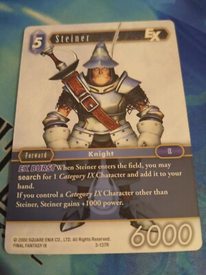 Final Fantasy TCG Opus III Steiner EX 3-137R