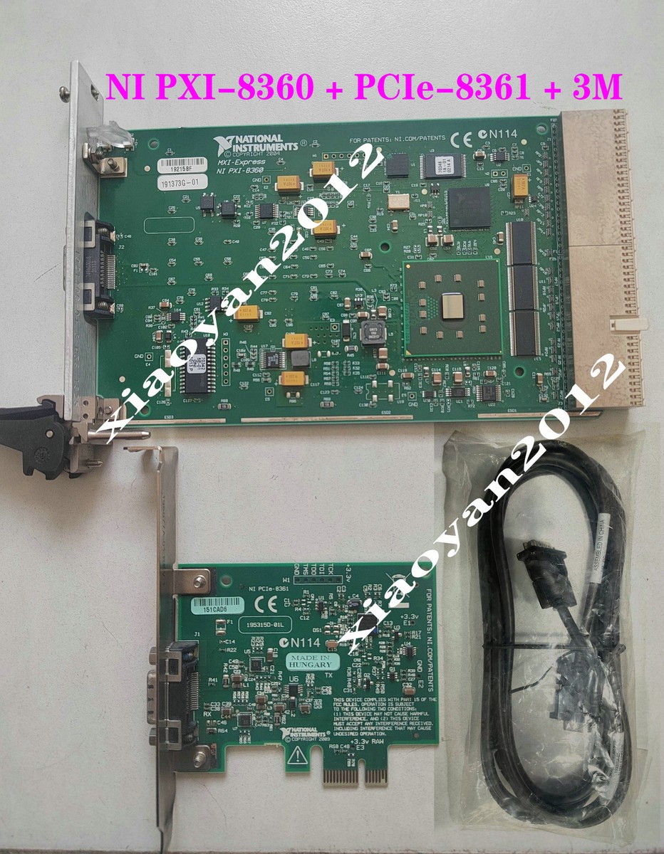 NUOVO*NI PXIe-8360 +PCIe-8361 MXI-Express Kit con cavo 3 m (PXIe 8360 NUOVO*NI PXIe-8360 +PCIe-8361 MXI-Express Kit con cavo 3 m (PXIe 8360