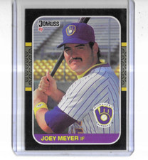 1987 Donruss #460 Joey Meyer Milwaukee Brewers