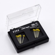  10 Pcs/ 1 Box Dental Refill Drills Glass Fiber Post Straight Piles 1.2mm Yellow
